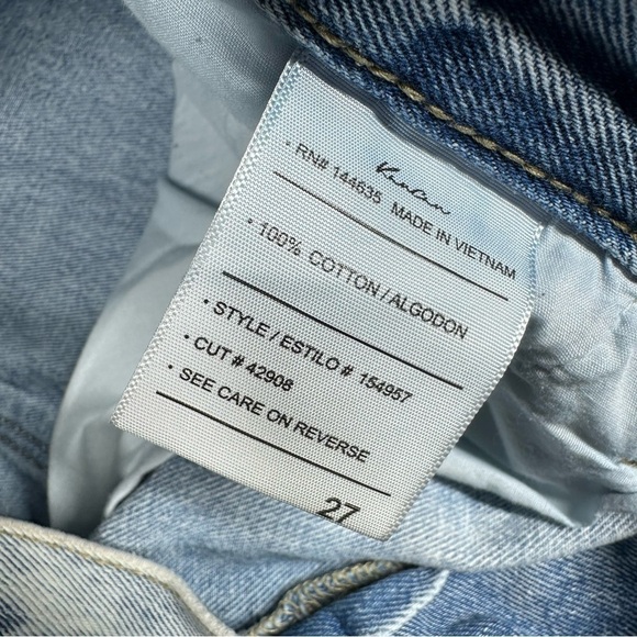 KanCan Maurices Distressed Jeans Womens Size 27 Faded Boyfriend High Rise Ripped - Picture 8 of 10